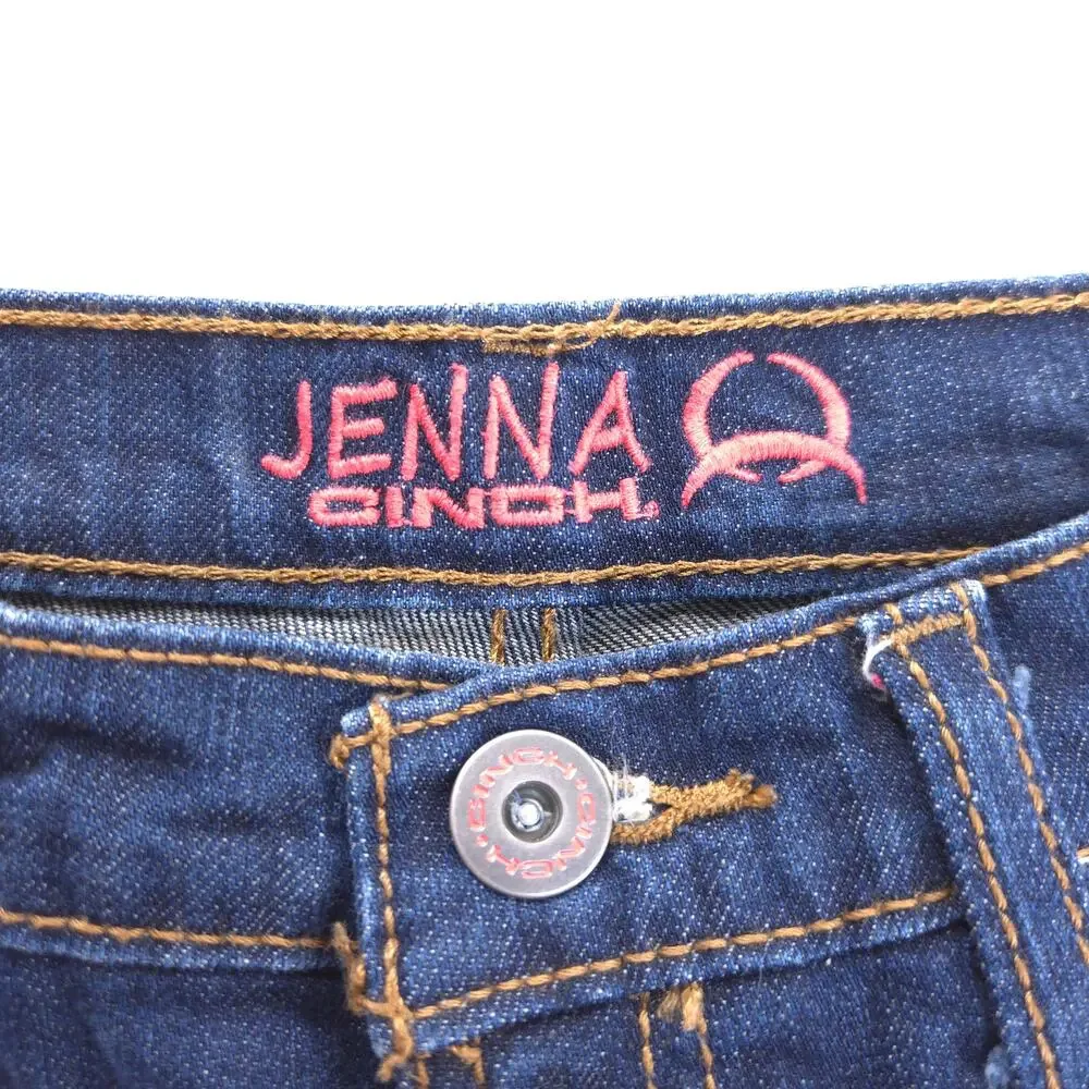 Cinch Jenna Casual Button Medium Wash Denim Jeans Womens Size 27/3s Blue